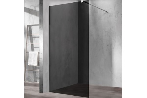 Душевая перегородка Vincea Walk-In 100х200 хром стекло тонированное