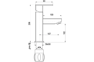 Смеситель для раковины Rav Slezak Loira хром - 3