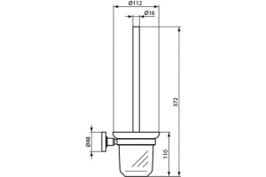 Ёршик для унитаза Ideal Standard IOM (A9119AA) - 2