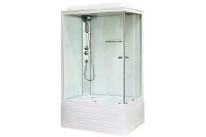 Душевая кабина Royal Bath 120x80 L стекло прозрачное профиль белый