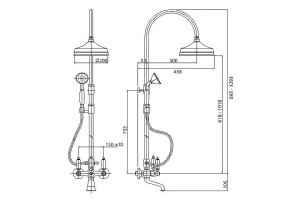 Душевая стойка Cezares First FIRST-CVD-03/24-Bi - 2