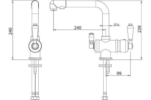 Смеситель Elghansa Kitchen Pure Water 56A5740 для кухонной мойки - 2