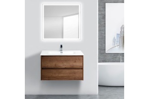 Тумба под раковину BelBagno Kraft 80 темное дерево - 2