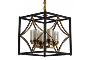 Подвесная люстра LUMINA DECO Quadrato LDP 1223-4 BK+MD