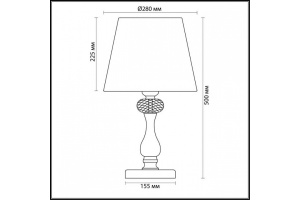 Настольная лампа Odeon Light Classic Gaellori 3393/1T - 3