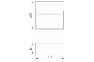 Уличный настенный светодиодный светильник Arlight LGD-Trace-S215x215-8W Warm3000 029958 - 3