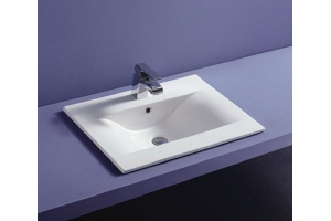 Раковина встраиваемая CeramaLux N 61.5 см белый (JY-807-60) - 2