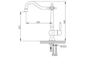 Смеситель для кухни Gappo хром глянцевый - 3