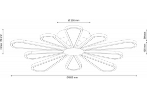 Потолочная люстра Lucia Tucci Miracoli Miracoli 202.10 LED - 3