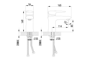 Смеситель Lemark Status для раковины LM4406C - 2