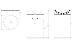 Раковина Allen Brau Fantasy Round 45, белая - 3