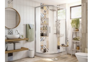 Душевой уголок STWORKI Лунд DE018RBL90110200 110x90 см профиль хром матовый - 2