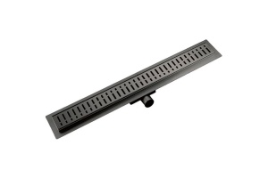 Душевой лоток Gappo оружейная сталь 70 с решеткой