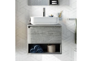 Тумба с раковиной STWORKI Карлстад 60 дуб рошелье, монте тиберио