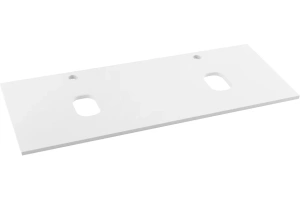 Столешница под раковину BelBagno с двумя отверстиями белый