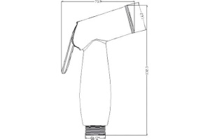 Смеситель Swedbe Olymp 1860 для раковины с гигиеническим душем - 3