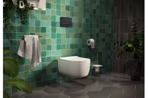 Система инсталляции для унитазов Berges Wasserhaus Novum 040255 с кнопкой смыва, черная - 2