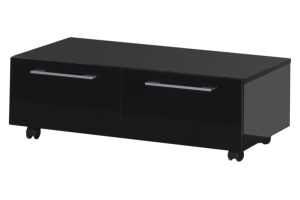 Тумба Aquanet Нота 100 подкатная, черная - 3