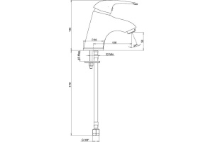 Смеситель для раковины Paini Smile 39CR205CAKM - 2