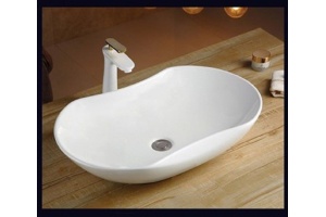 Раковина накладная Ceramalux N 66 белый (9175) - 3