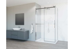 Душевой уголок Vincea Como Soft 130х90 профиль хром стекло прозрачное - 2