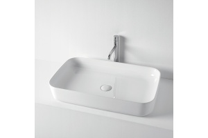 Kerasan Tribeca Раковина накладная 70х43 см, без отв. под смеситель, цвет: белый