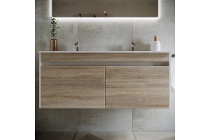 Тумба под раковину подвесная Sancos Smart 120 белая - 2