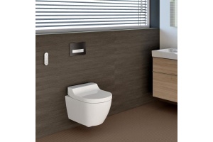 Унитаз подвесной Geberit AquaClean Tuma Comfort 146.294.FW.1 вставка нерж. сталь - 3