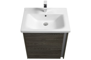 Тумба с раковиной Aquaton Стоун 60 темное дерево - 2