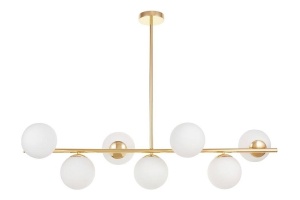 Люстра на штанге LUMINA DECO Fredica LDP 6030-7 GD