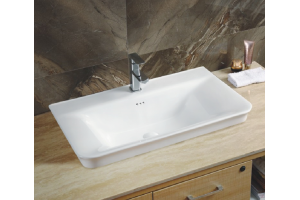 Раковина встраиваемая CeramaLux N 81 см белый (NYJ851-80) - 3