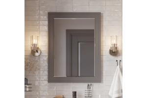 Зеркало STWORKI Хадстен 80 серое, прямоугольное, настенное