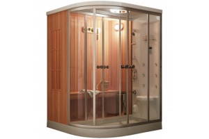 Душевая кабина Frank 150х150 левая с финской сауной