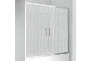 Шторка на ванну Cezares Eco O VF 2 170/145 P Cr стекло punto