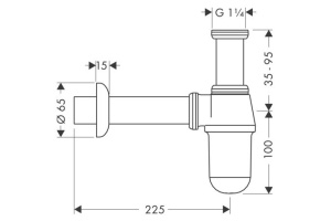 Сифон для раковины Hansgrohe 52053000 - 3