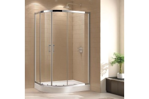 Душевой уголок Cezares Eco O-RH-2-120/90-C-Cr стекло прозрачное