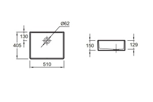 Раковина Jacob Delafon Delta 51 см белый (ESA01-00) - 2