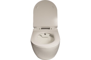 Унитаз подвесной SantiLine SL-5002SM-BD безободковый, с микролифтом - 3