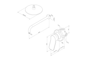 Душевой комплект AM.PM X-Joy для душа FB85A2R010 - 3