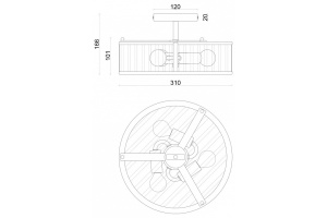 Светильник на штанге Favourite Radiales 3099-3C - 3