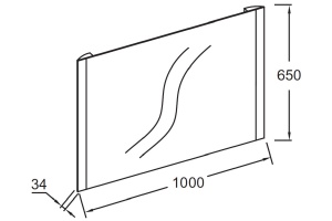 Зеркало Jacob Delafon Replique EB1474-NF 100 см - 2