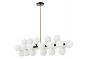 Люстра на штанге LUMINA DECO Marsiada LDP 6033-24 BK+GD - 2