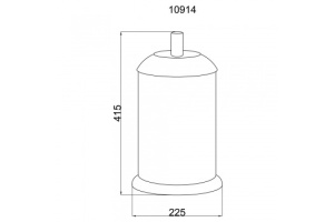 Ведро для мусора Boheme Murano хром с черным - 2