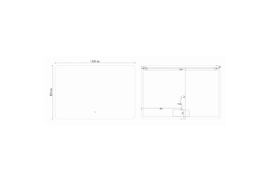 Зеркало Vincea 120х80 с подсветкой - 3