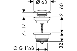 Смеситель для раковины Hansgrohe Finoris 110 с донным клапаном черный матовый - 3