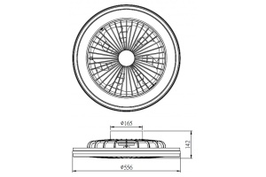 Светильник с вентилятором Mantra (люстры-вентиляторы) Gamer 7862 - 3