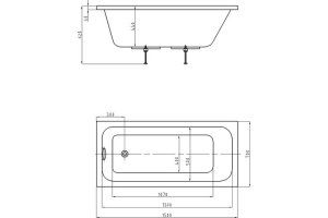 Акриловая ванна Aquatek Мия 150x70 MIY150-0000001 - 2
