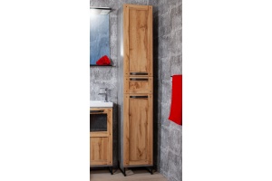 Шкаф-пенал Бриклаер Лофт с бельевой корзиной