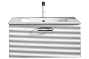 Тумба под раковину Armadi Art Vallessi Avangarde Linea 80 белый - хром