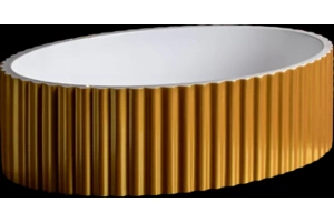 Раковина накладная Armadi Art Canale 50 глянец золото